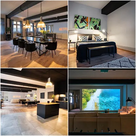 Apartamento Designloft - Heimkino - Parkplatz - Luxus Pur - Zentral - 200 Quadratmeter Wiesbaden